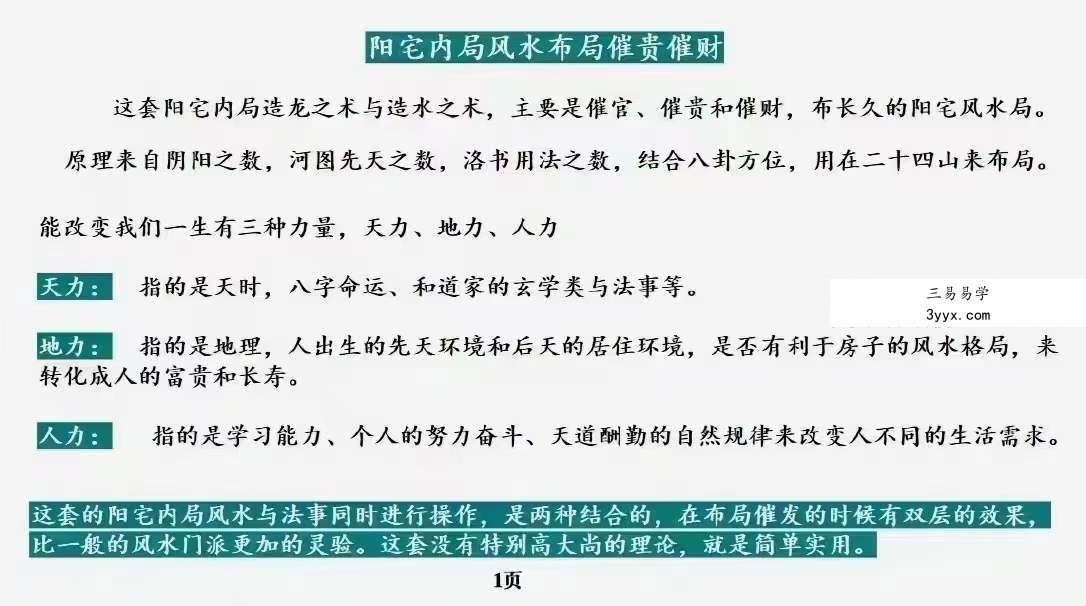 庄易 高级阳宅内局布局《阳宅风水催官催贵催财布局秘法》31集视频+彩色教材 资料图片