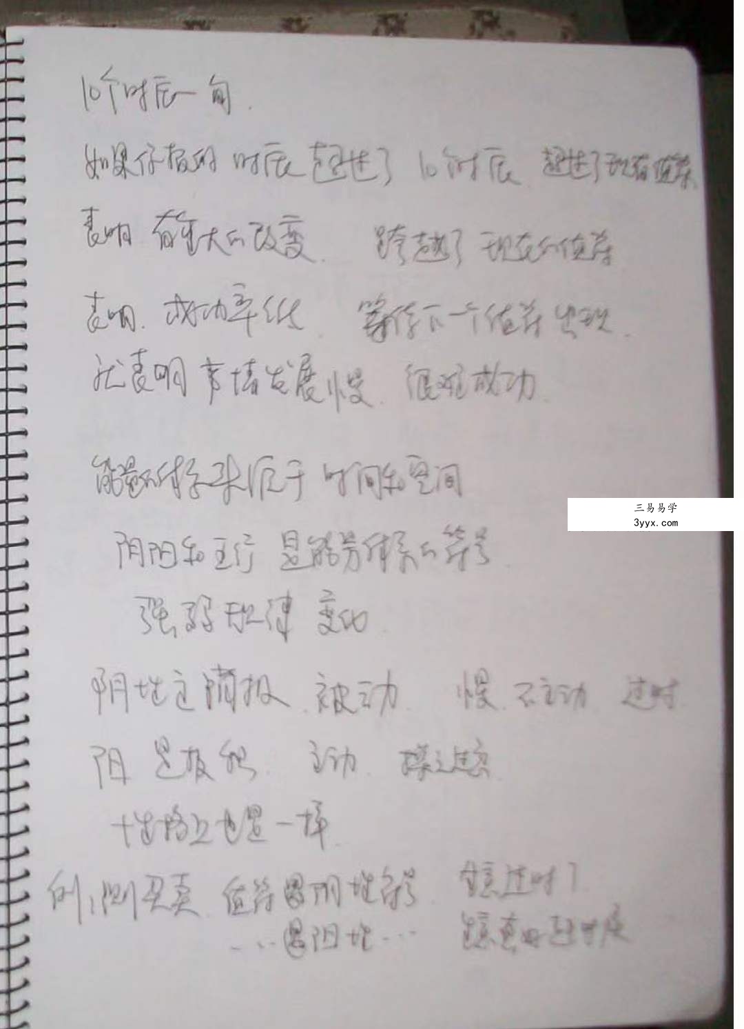 么学声奇门手写笔记45页 资料图片