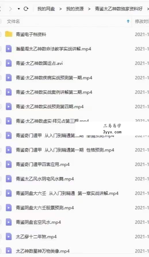 青鉴太乙神数实战预测 视频+资料 资料图片