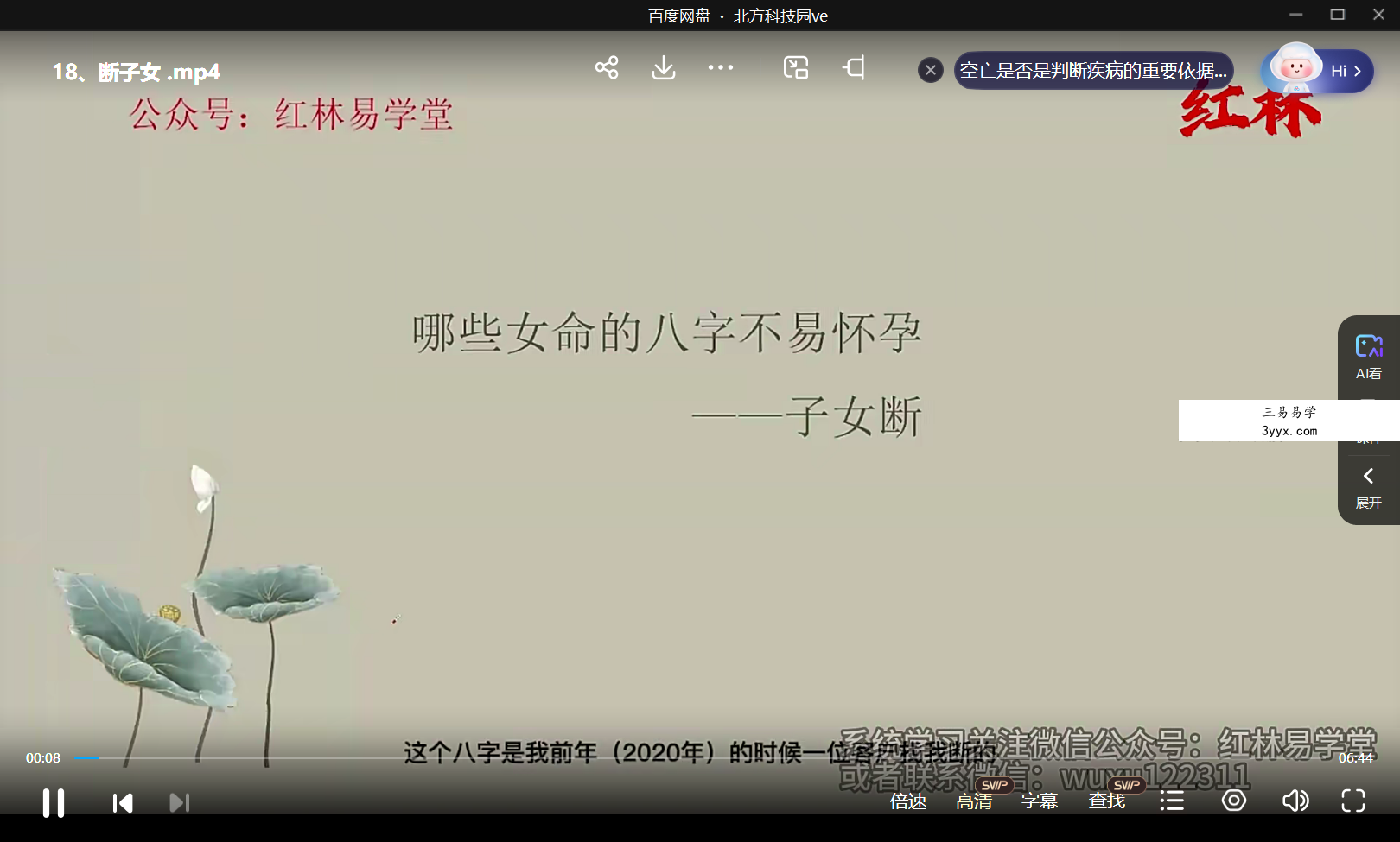 红林老师滴天髓加子平八字33集 资料图片