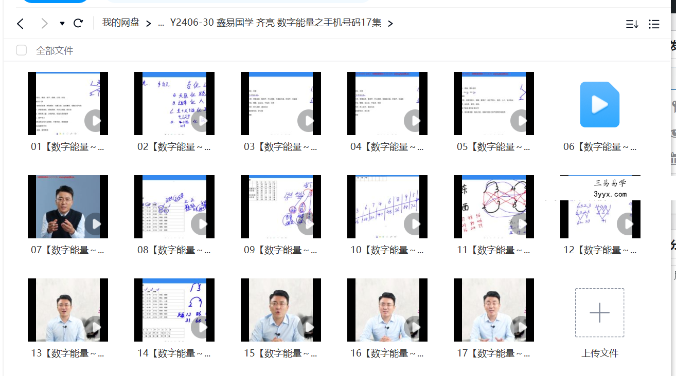 鑫易国学 齐亮 数字能量之手机号码17集 资料图片