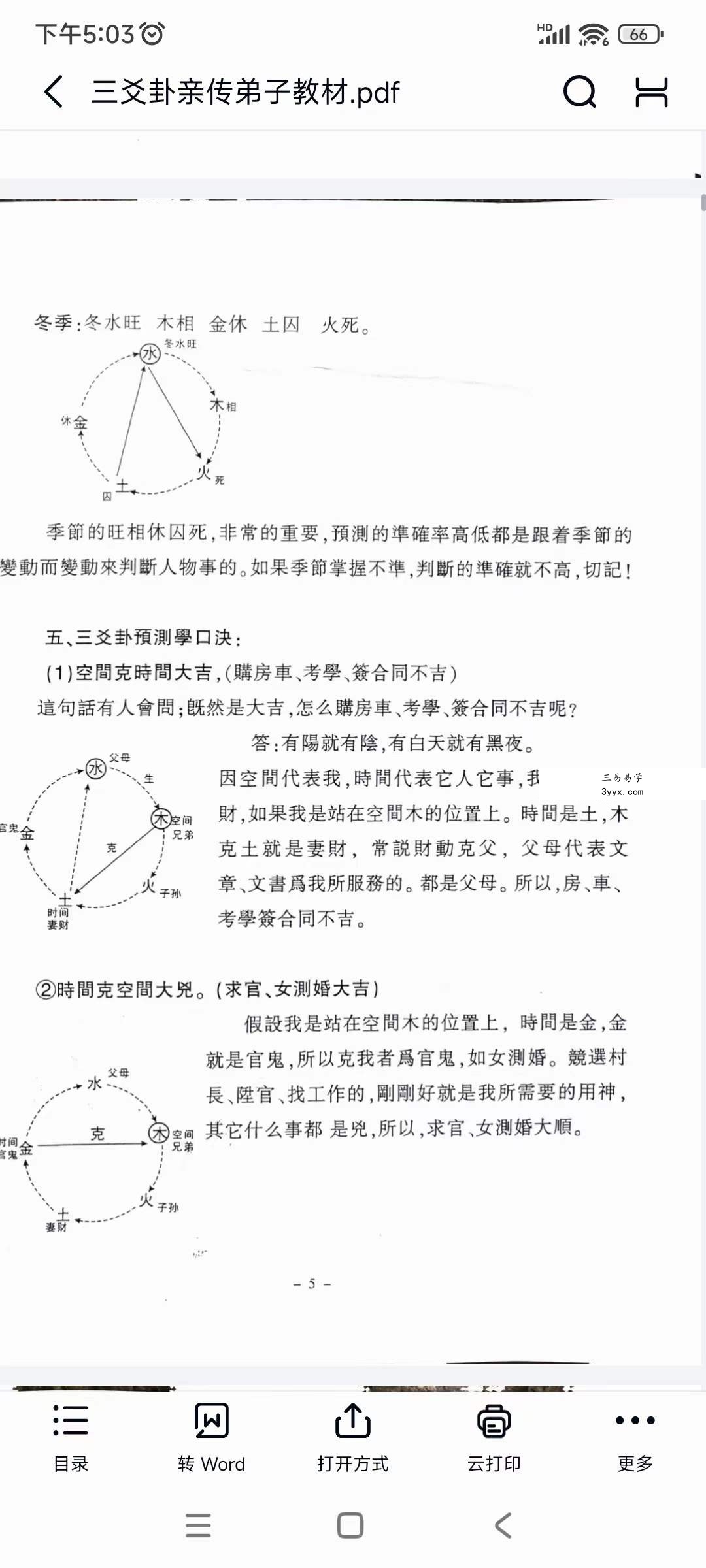 陈天欣《三爻卦预测学》亲传弟子教材99页 资料图片