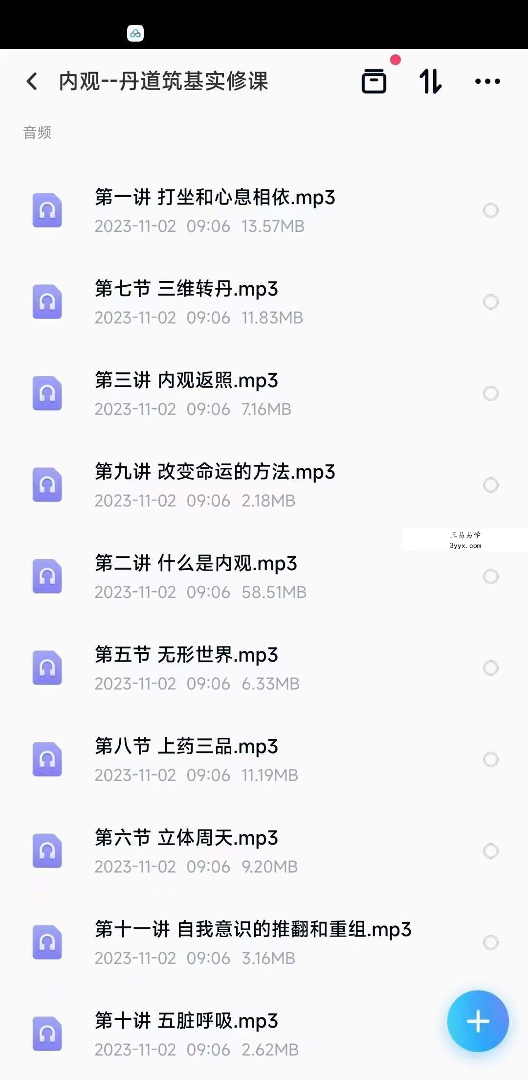 内观 丹道筑基实修课 音频+图文 资料图片