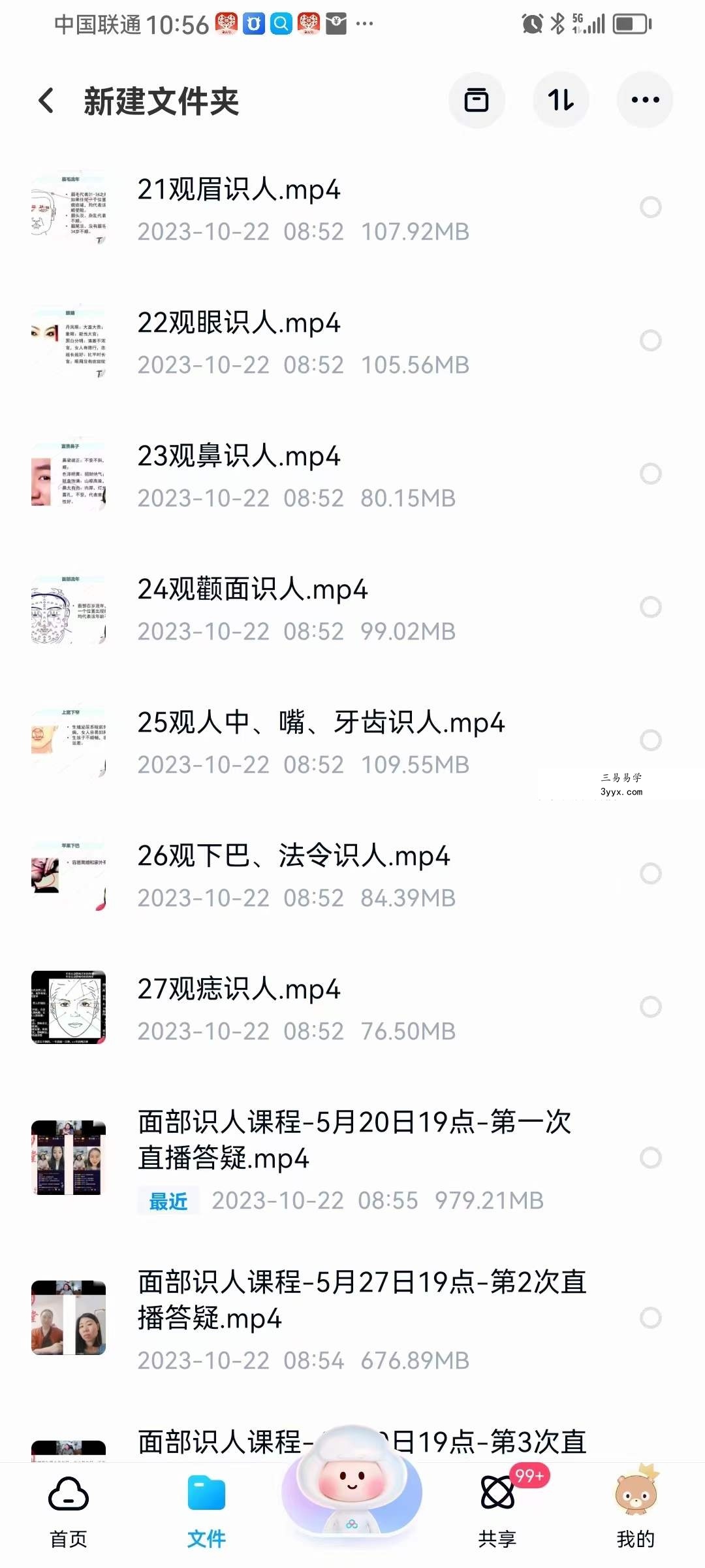 何曼宁得易老师面相识人文化课27节+5节 资料图片