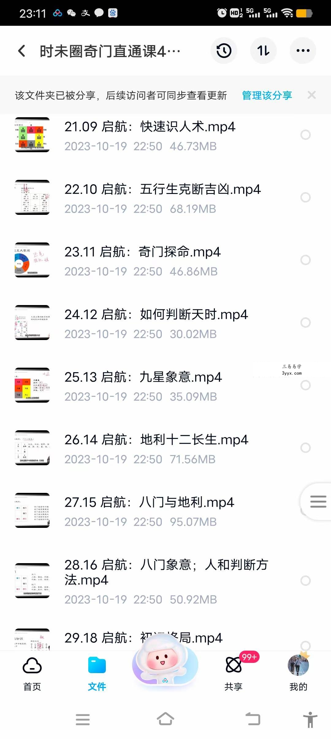 时未圈奇门直通课44集（入门） 资料图片