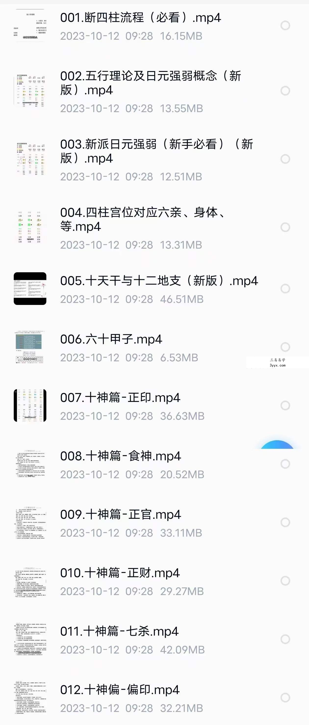 金龙阁四柱八字课程37集 资料图片