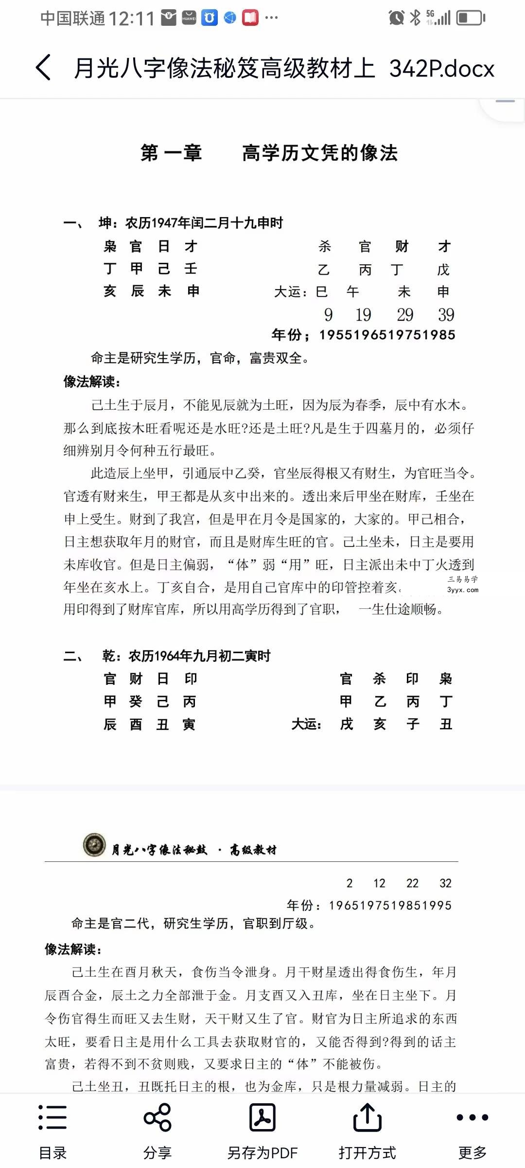 王君凌 月光八字像法秘笈高级教材（上部+下部+音频） 资料图片