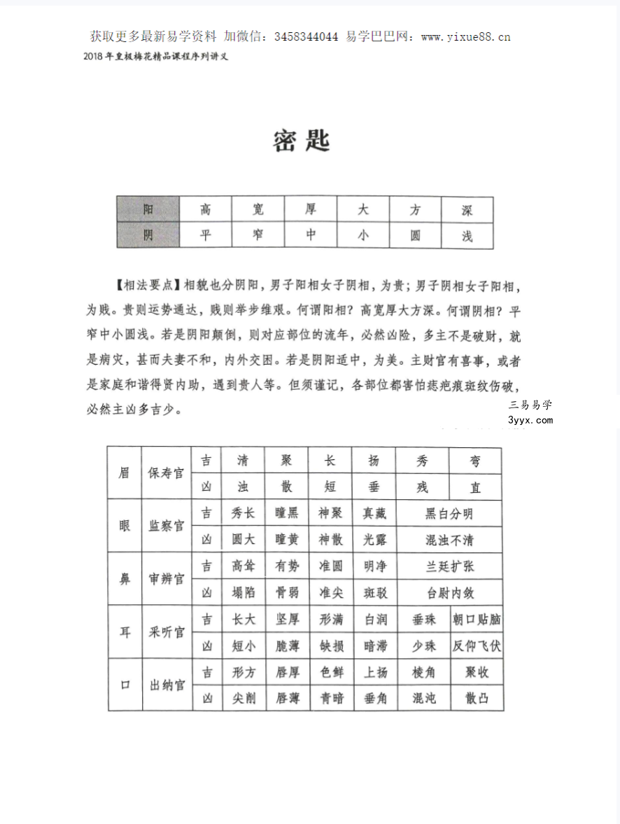 陈春林：梅花神相断8集+课件讲义 资料图片