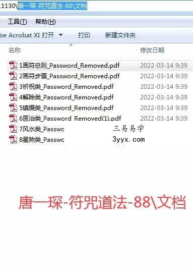 楚恒易学 唐一琛符咒道法 视频+文档 资料图片