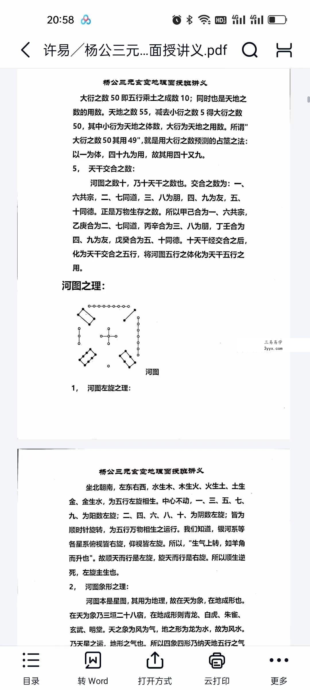 许易 杨公三元玄空地理面授讲义170页 资料图片