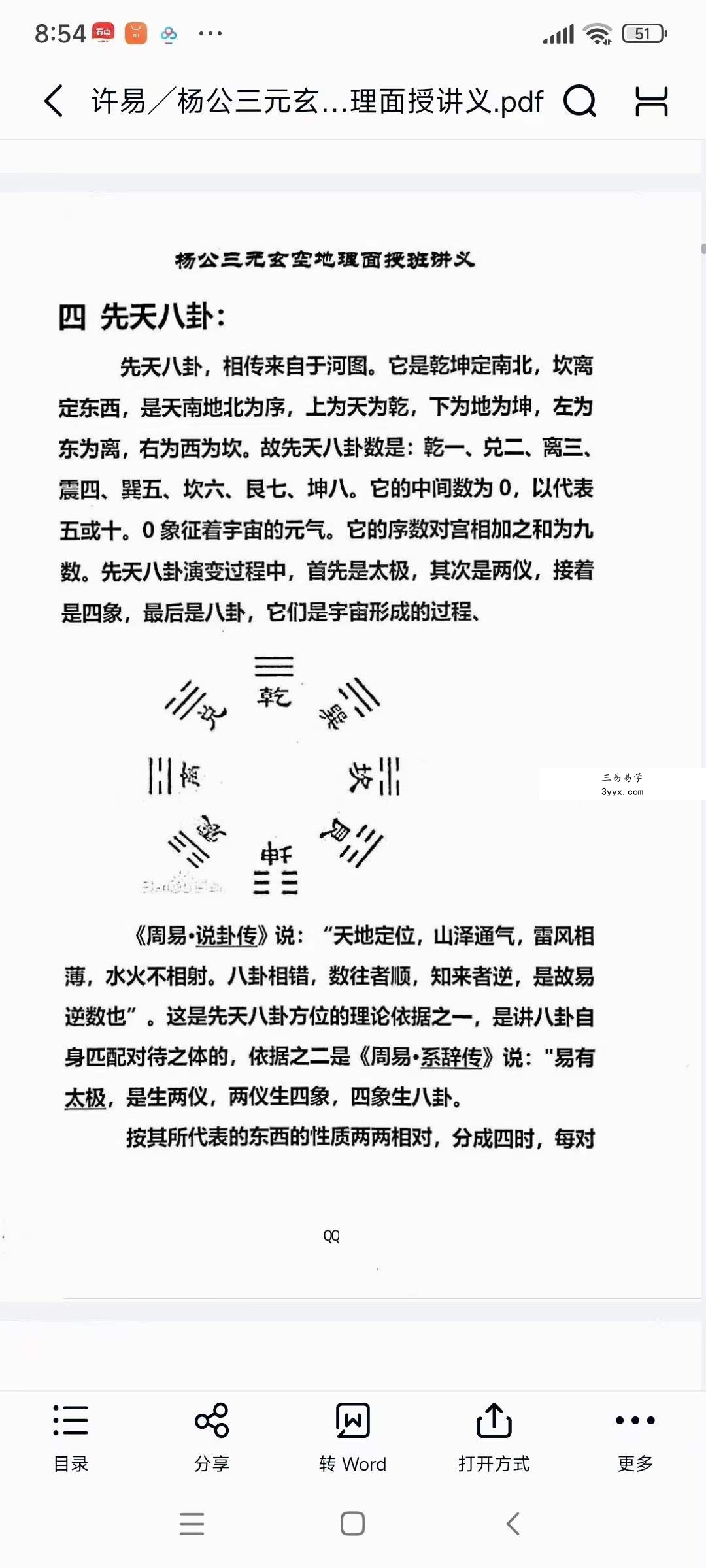 许易 杨公三元玄空地理面授讲义170页 资料图片