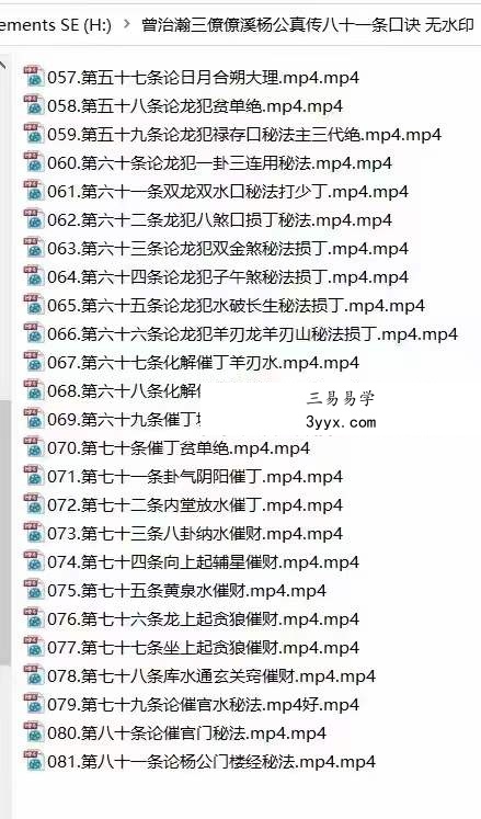 曾治瀚三僚僚溪杨公真传八十一条口诀 资料图片