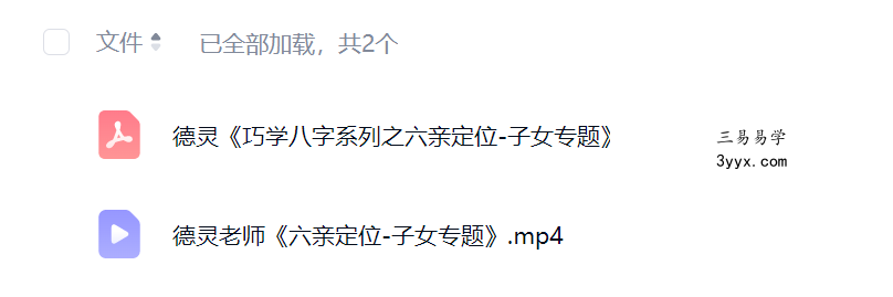 夏光明 李灵婧（德灵）《巧学八字系列之六亲定位-子女专题》视频1集+讲义 资料图片