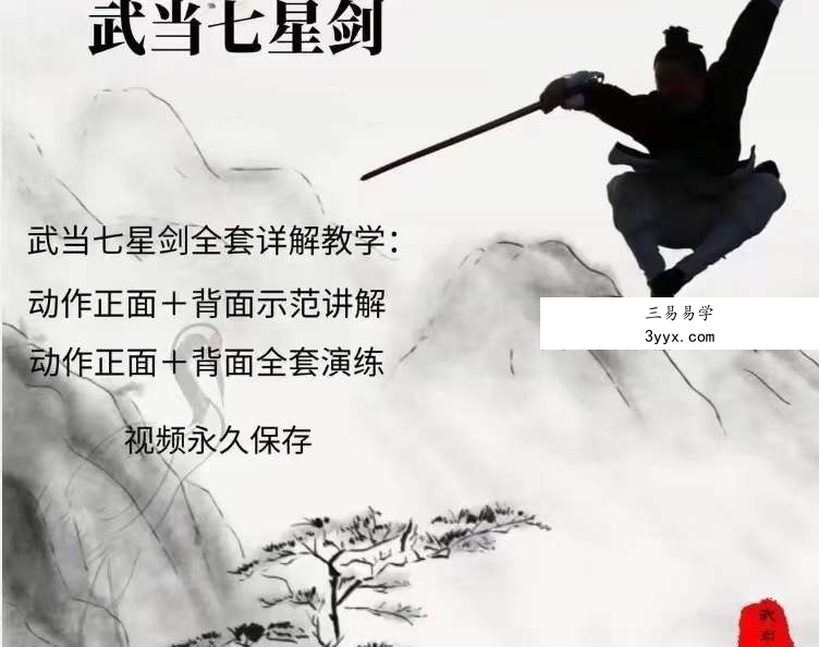 武当云鹤 武当七星剑全套详解教学30集 资料图片