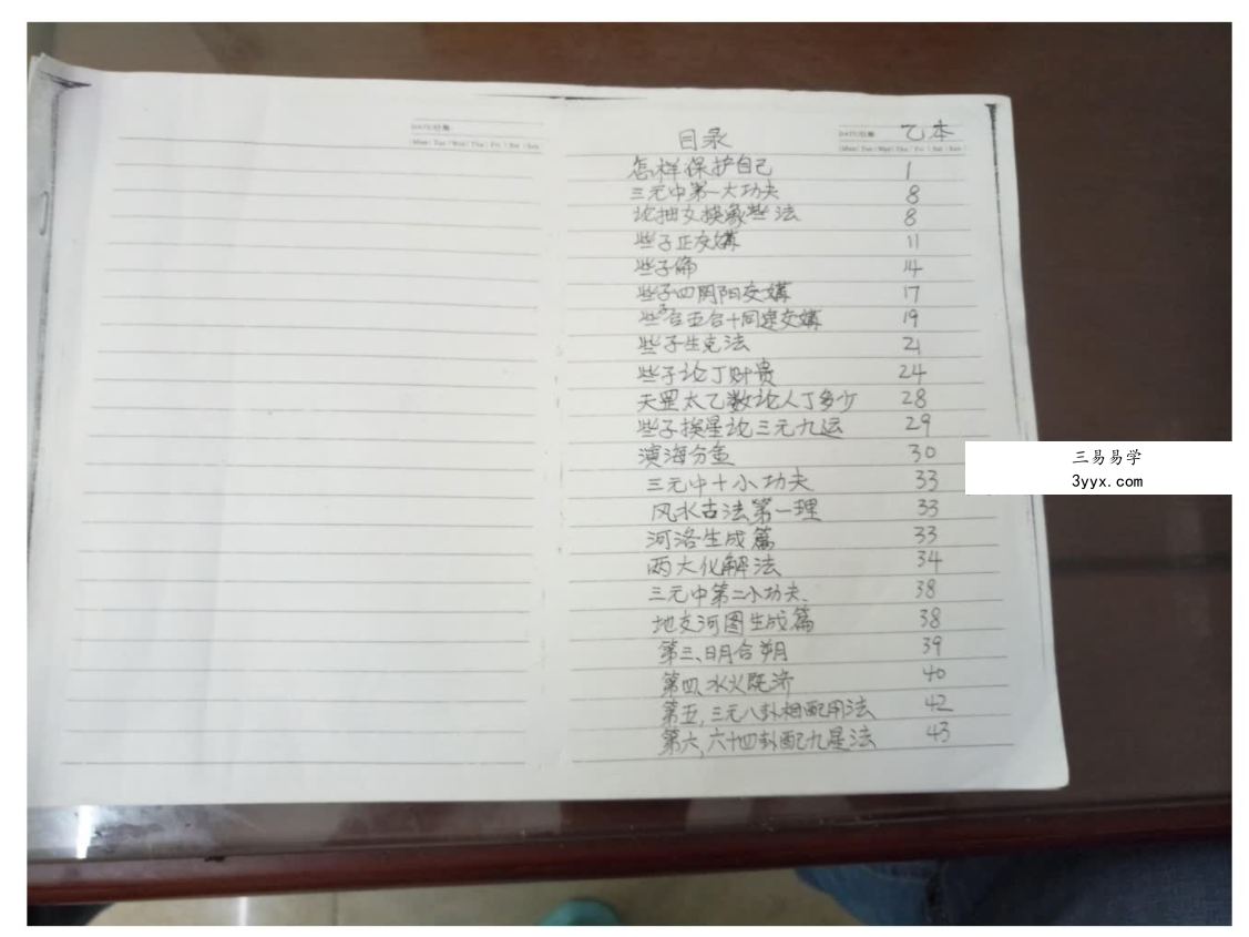 刘国胜杨公风水汕头三元中尾详解笔记 58页 资料图片