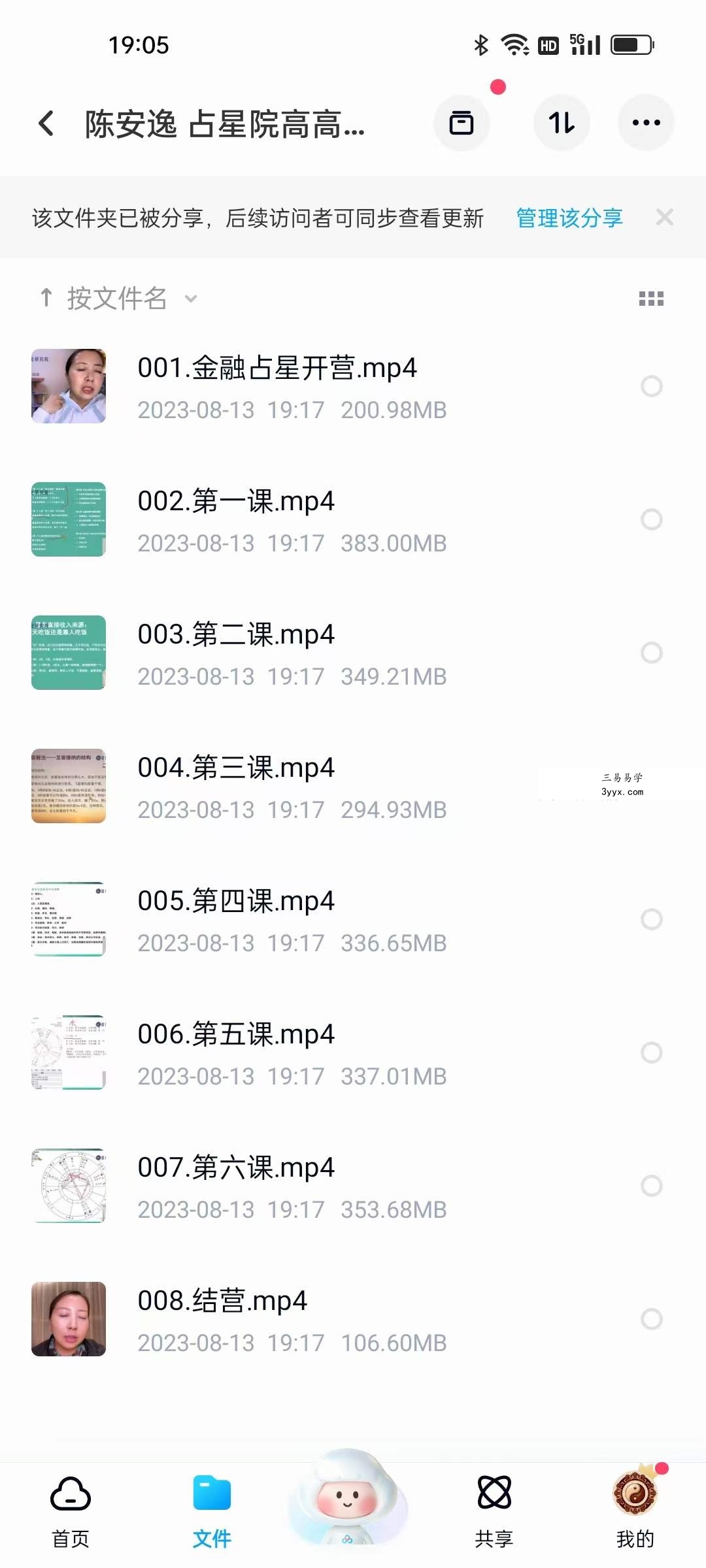 陈安逸 占星院高高阶专题课 金融占星8集 资料图片