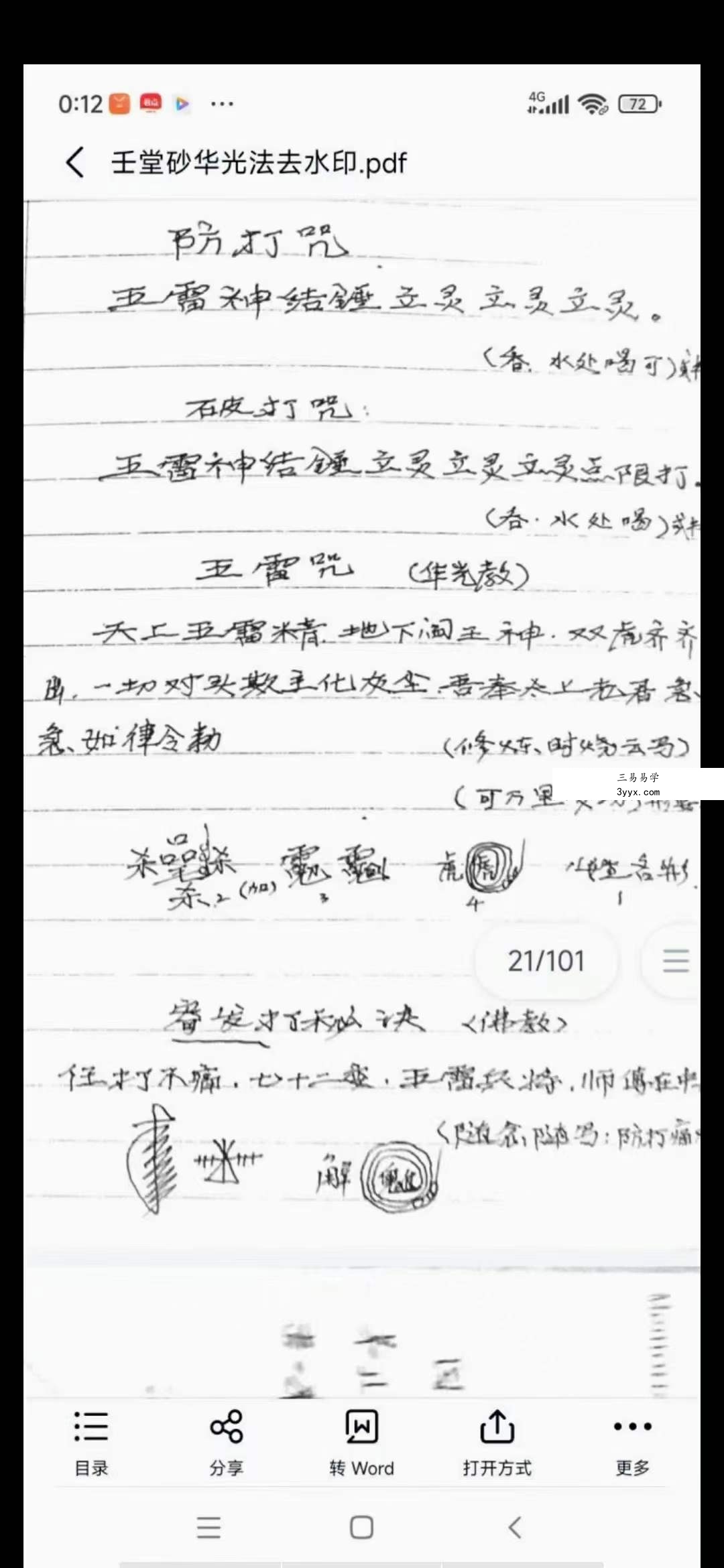 壬堂砂华光法101页 资料图片