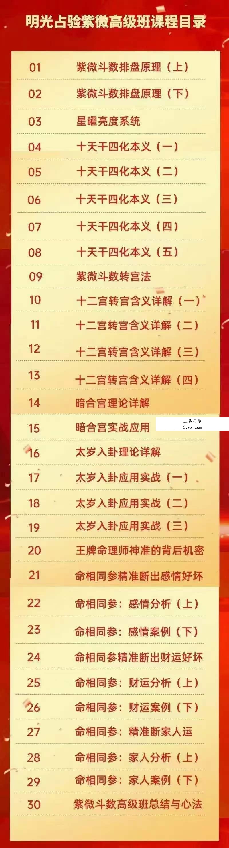 吴明光占验紫微高级精通班32集 资料图片