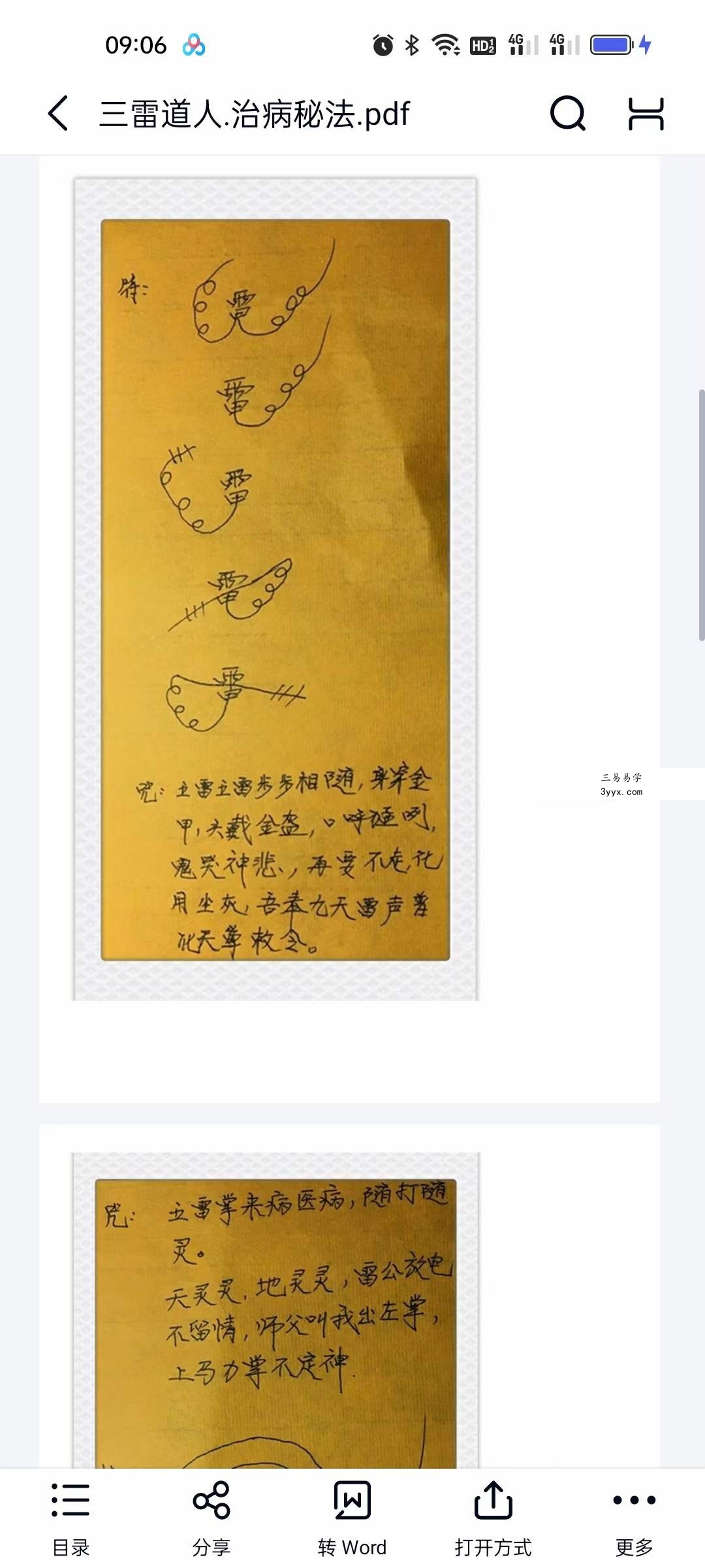 三雷道人 治病秘法 资料图片