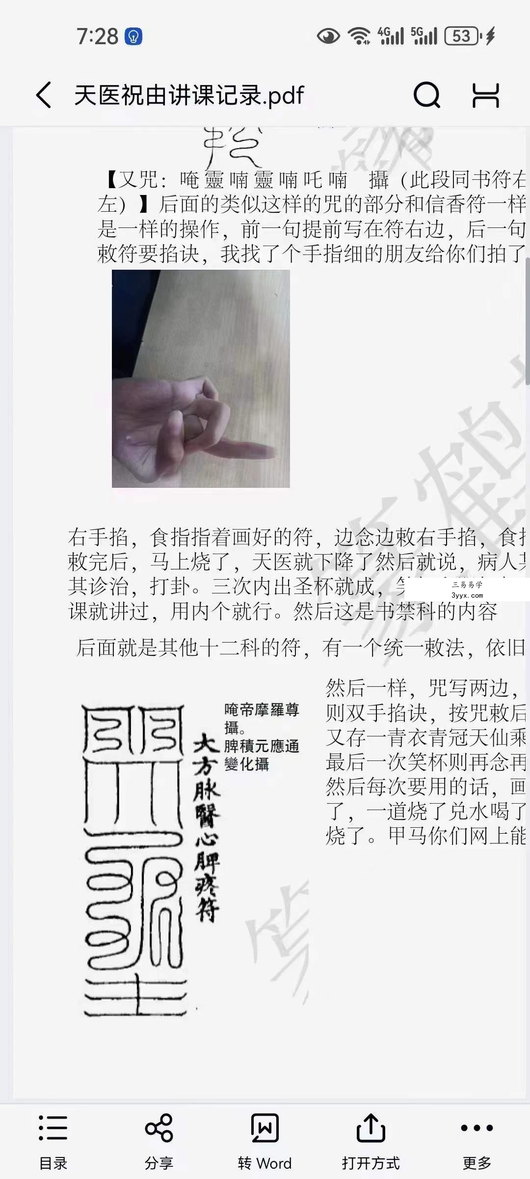 篆鹤散人天医祝由文档 资料图片