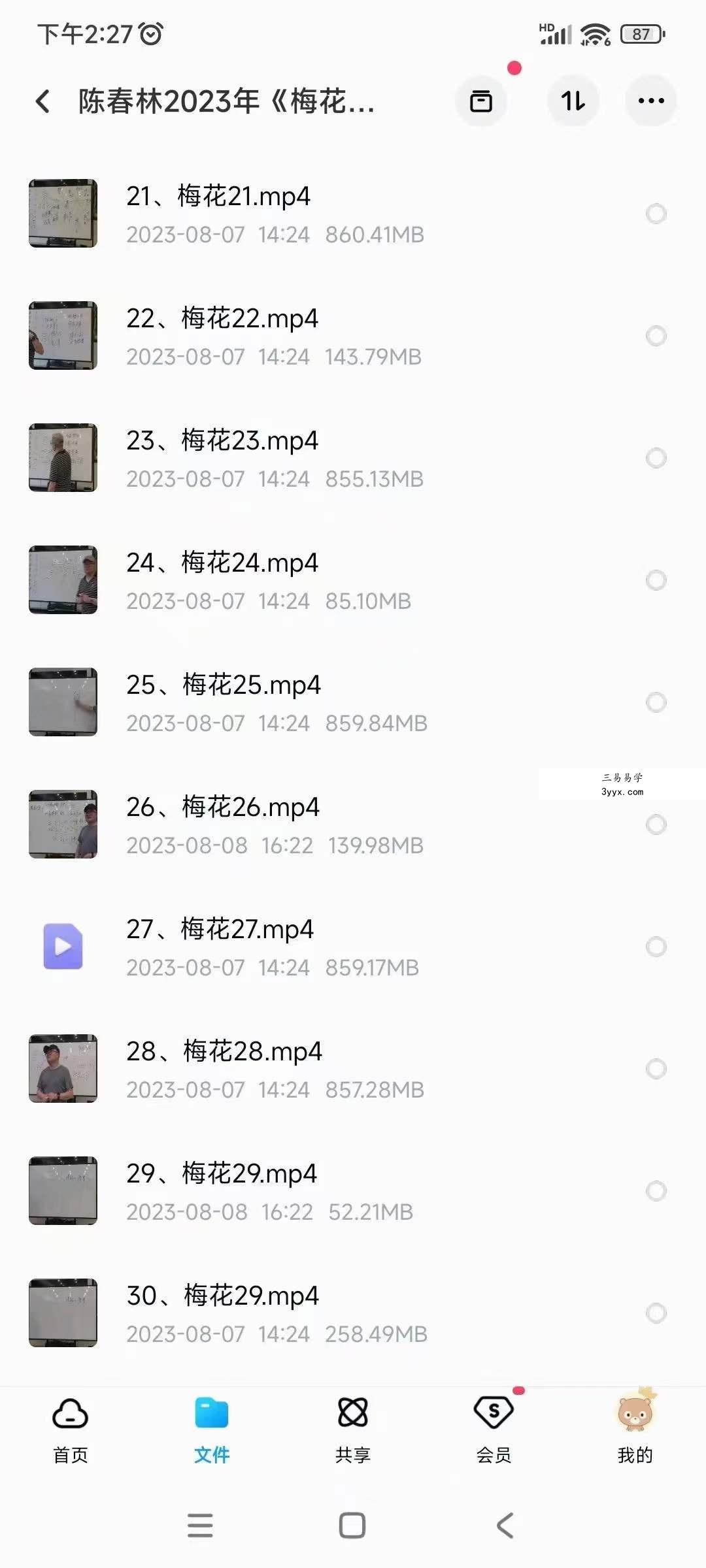 陈春林2023年《梅花心易》面授现场课程42集 资料图片