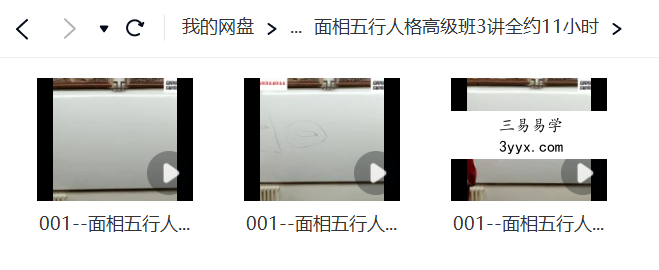 刘恒 面相学五行人格课程视频共7讲约20小时 资料图片