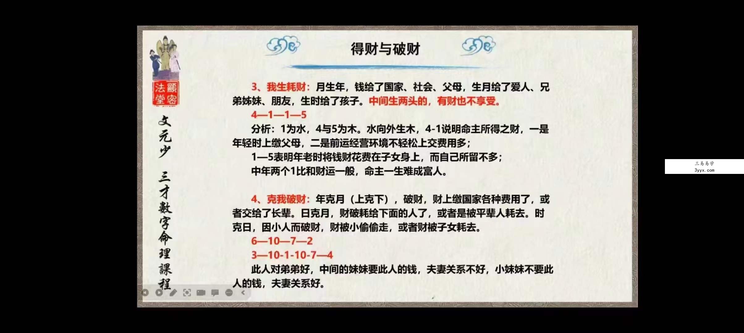 文元少《三才数字神断》秘授班 2022-2023共两期 14集 资料图片