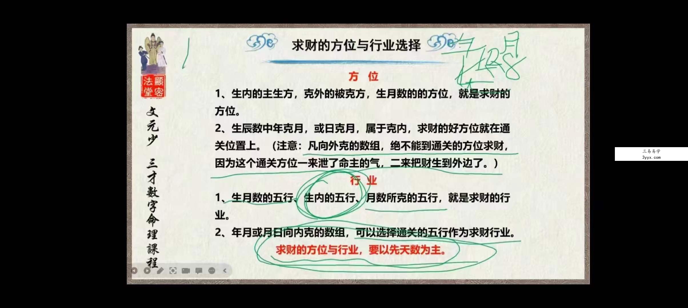 文元少《三才数字神断》秘授班 2022-2023共两期 14集 资料图片