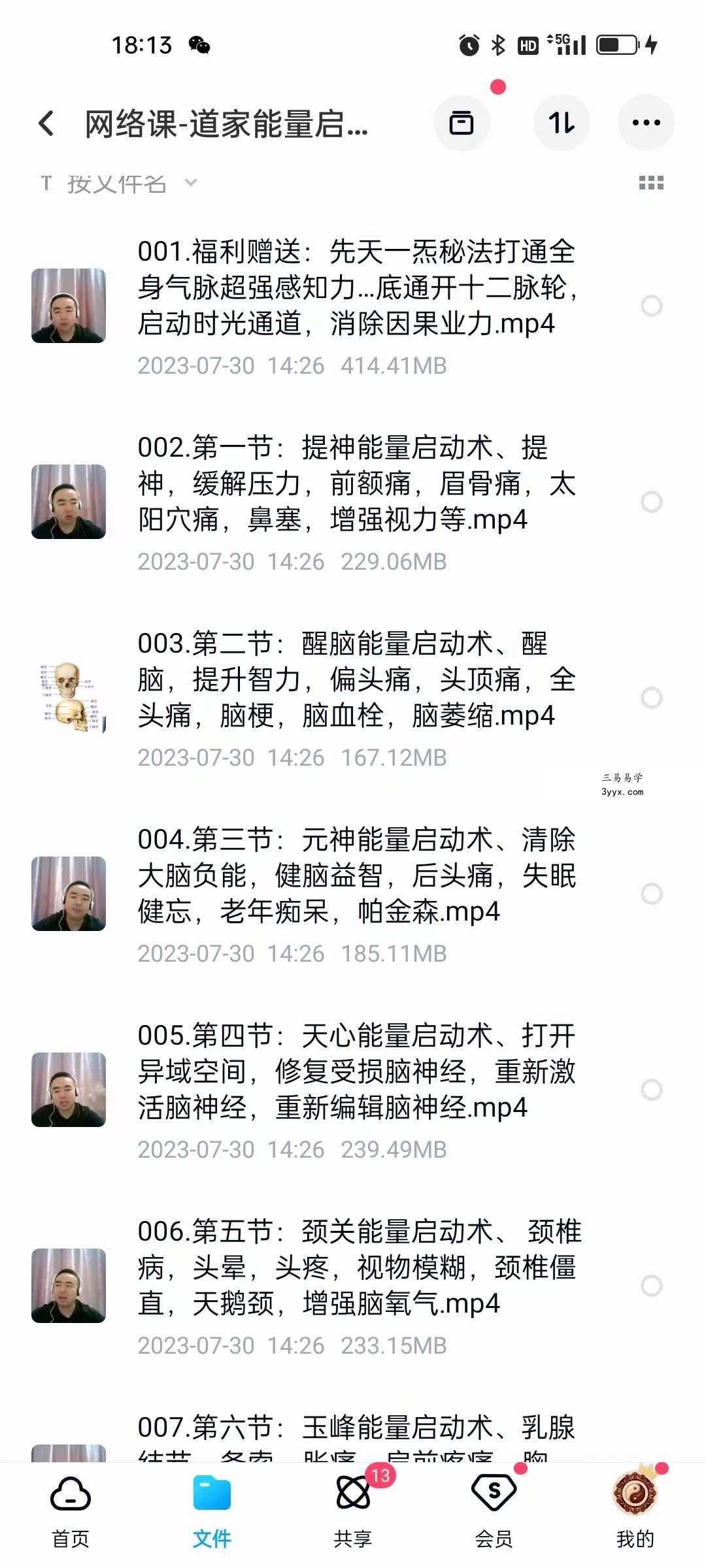 梁振华 网络课 道家能量启动术精品网课12集 资料图片