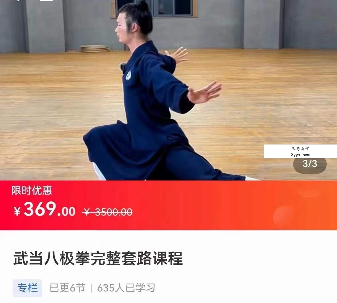 武当八极拳完整套路课程6集 资料图片