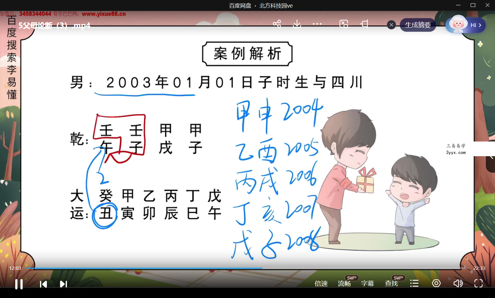 2023年 李易懂金镖门盲派六亲论命法则15集 资料图片