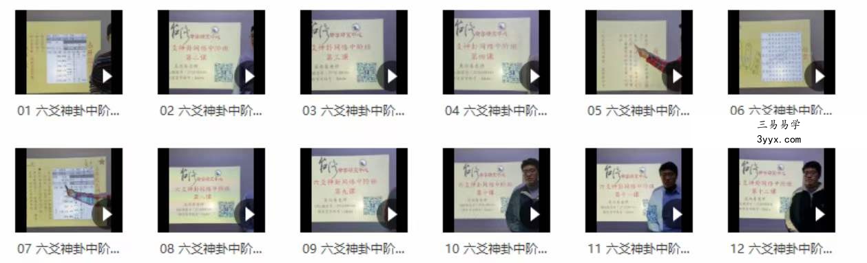 吴尚易老师六爻神卦初级中级高级班全套课程 资料图片