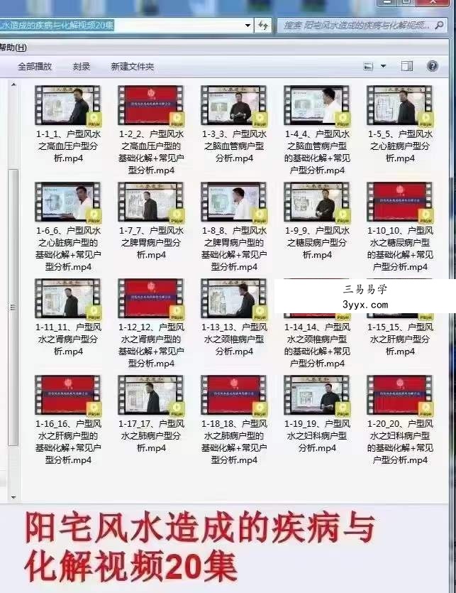 一寸堂阳宅风水造成的疾病与化解20集 资料图片