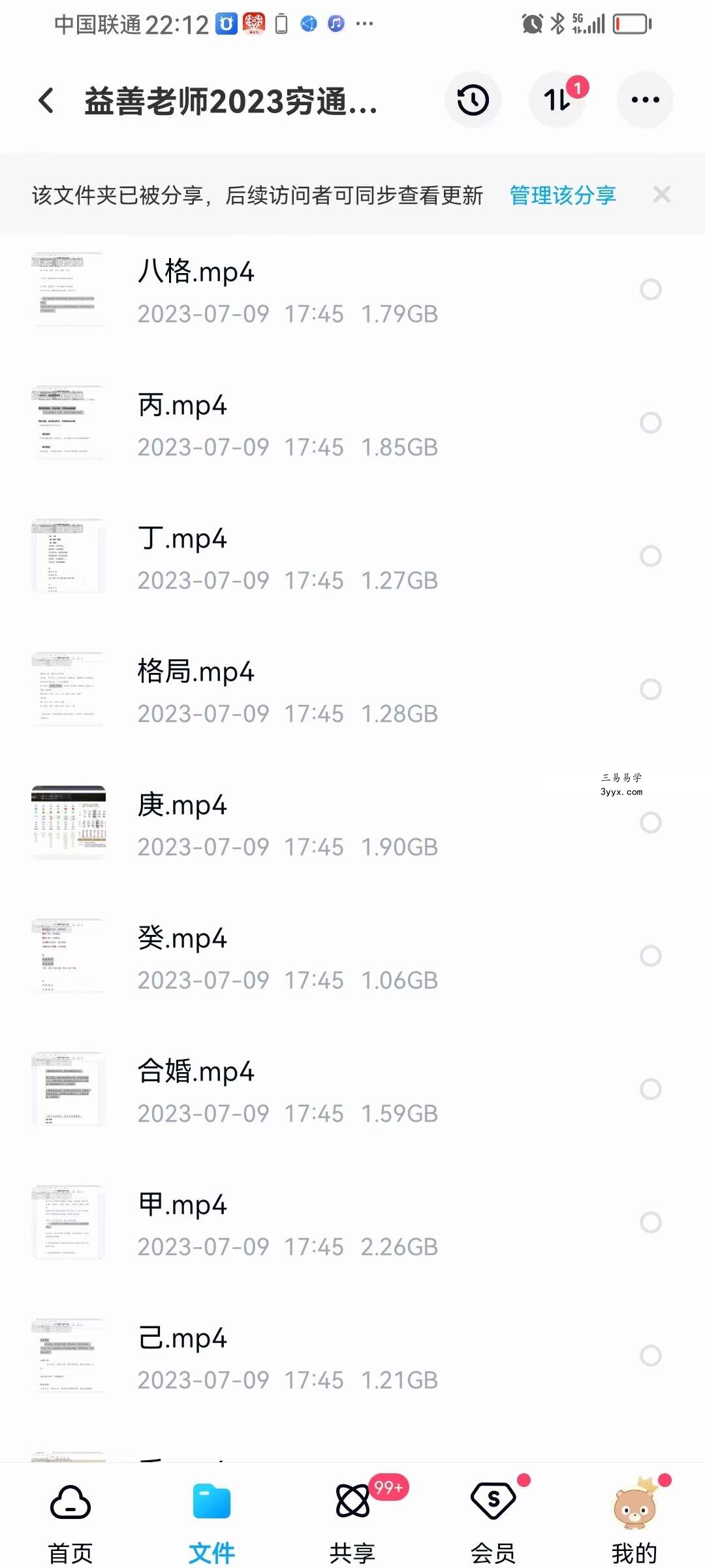 2023年 益善老师丰道人盲派金碗银勺 十天干性格 盲人赋 22集+文档 资料图片