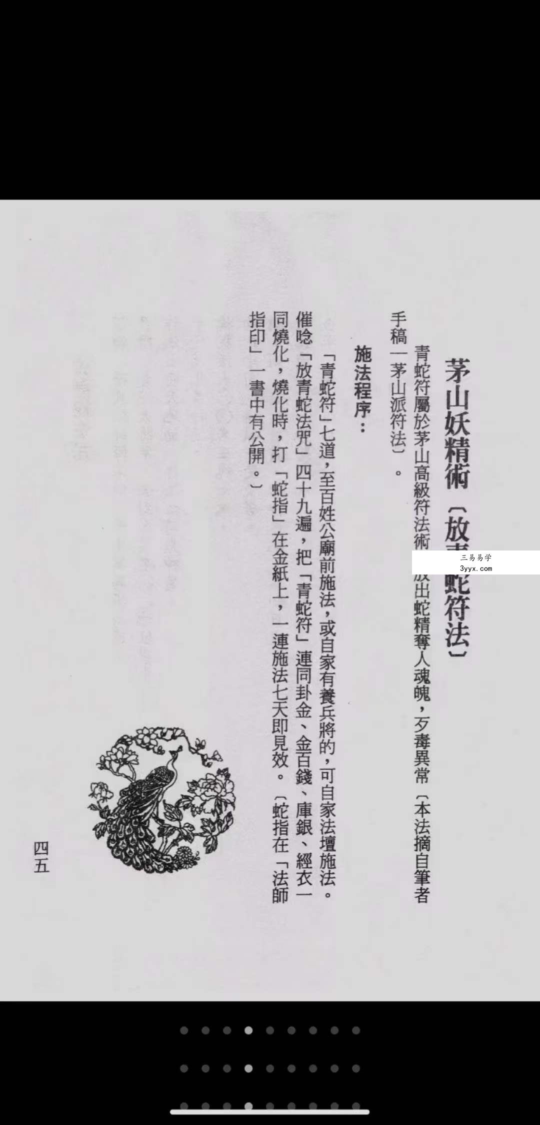 诸葛绫《民间茅山派秘术》189页 资料图片