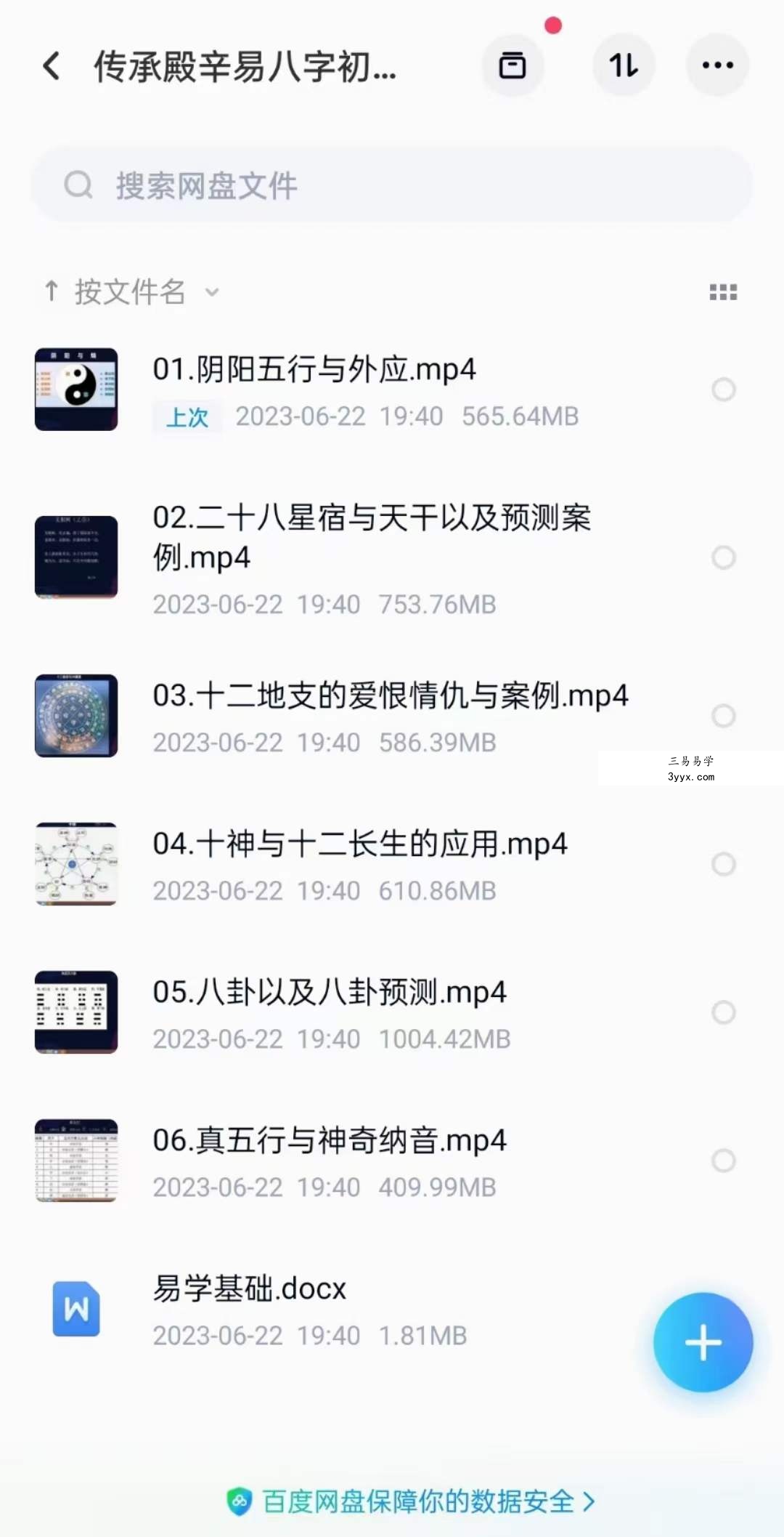 传承殿辛易八字初阶课+中阶班 资料图片