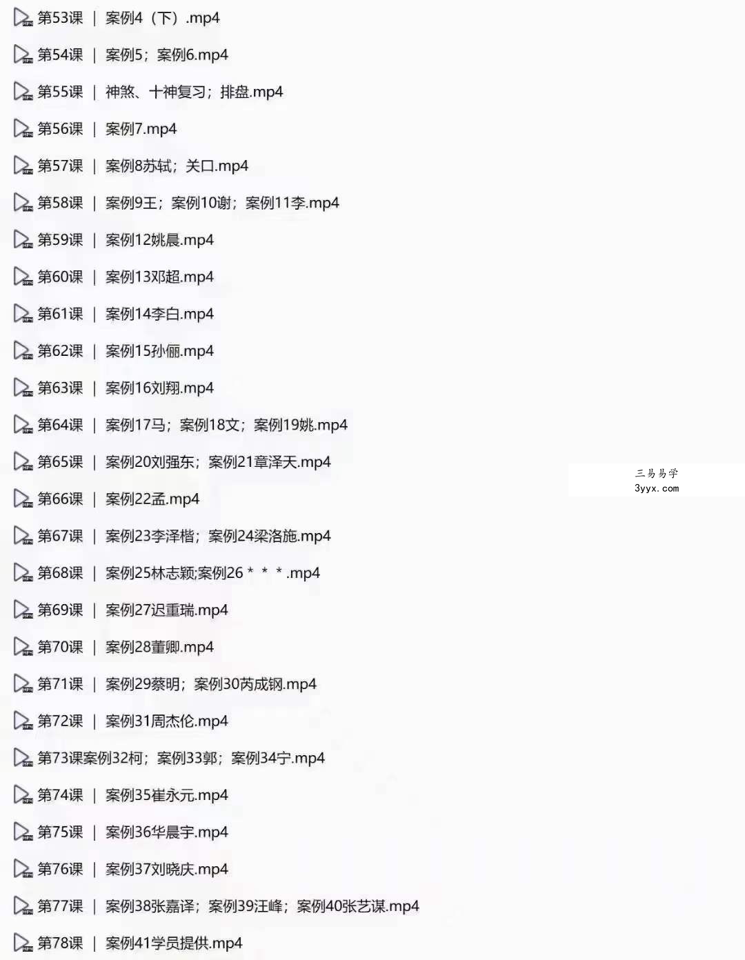 2020年翟家昆仑八字易学专业班 130集 资料图片