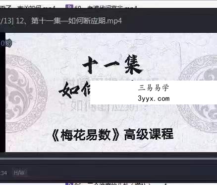 戴荣君【梅花易数-八卦梅花术系统课程】89集 资料图片