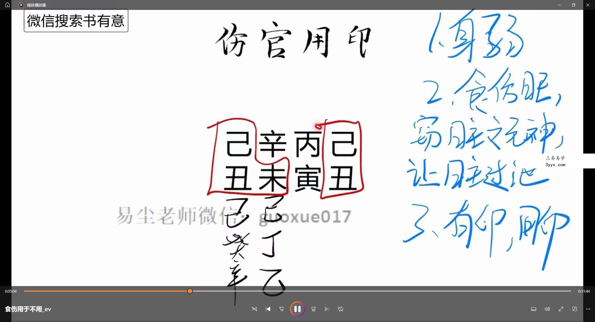 金镖门易尘2023年5月最新基础课-旺衰取用 资料图片