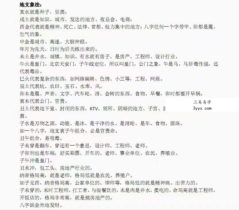 八字干支象法22字通透点窍 资料图片