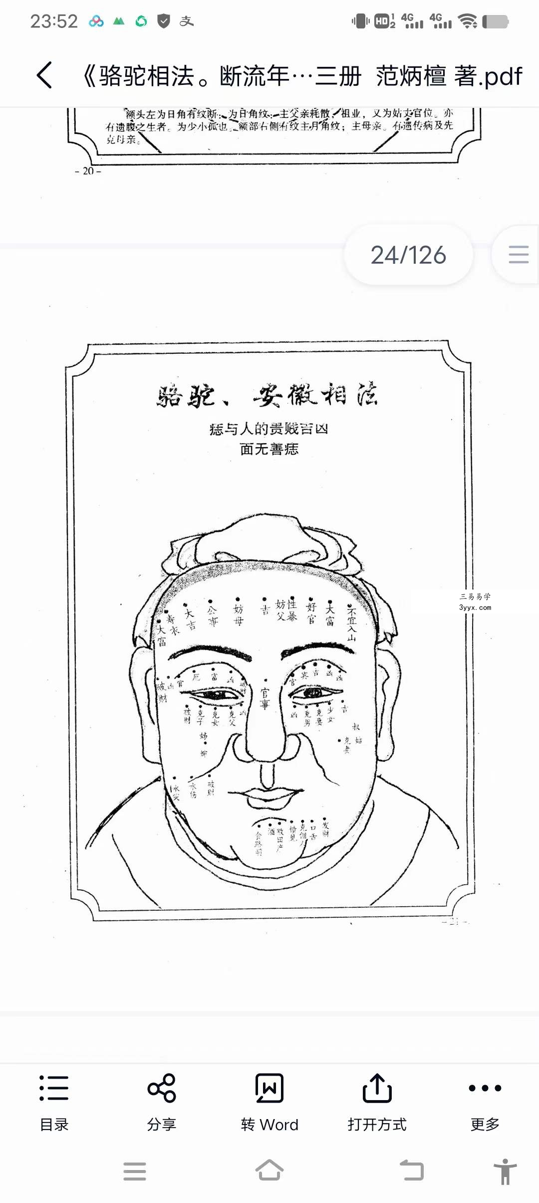范炳檀《骆驼相法。断流年秘笈》第三册 资料图片