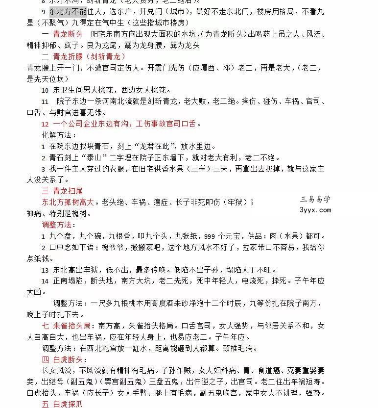民间老师 秘传资料《周易风水笔记》（弟子班价值18万）55页 移动云盘下载 资料图片
