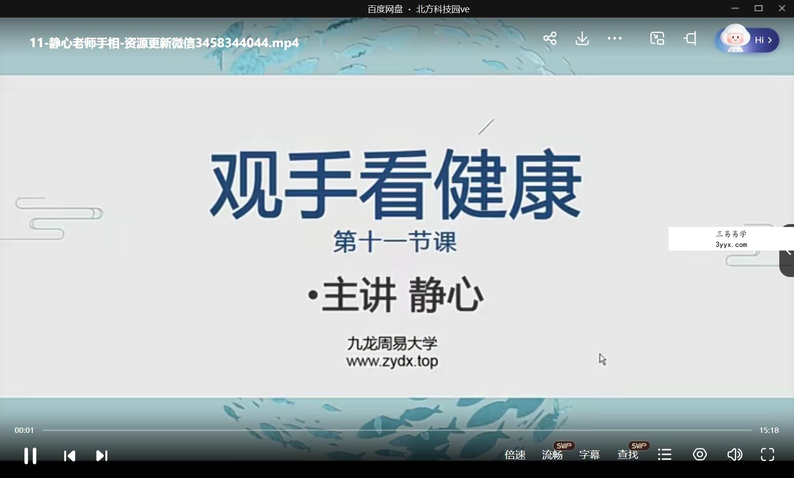 九龙道长推荐-静心老师-手相课程 夸克网盘下载 资料图片