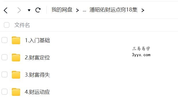 潘昭佑财运点窍+2016中级班（2套） 移动云盘下载 资料图片