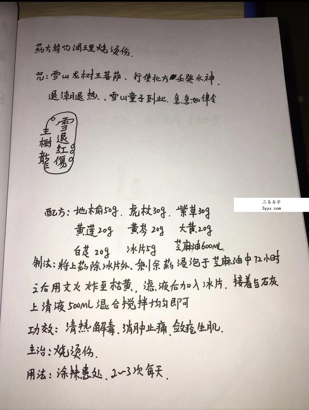 茅山道医养生祛病法祖药方符咒方45套 资料图片