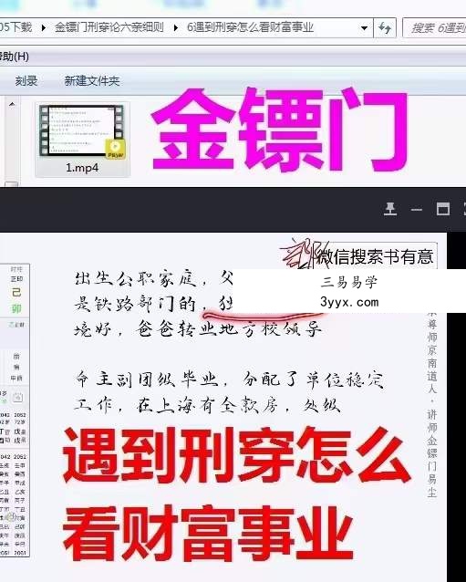金镖门流年细断之刑穿总论金镖门刑穿论六亲细则 资料图片
