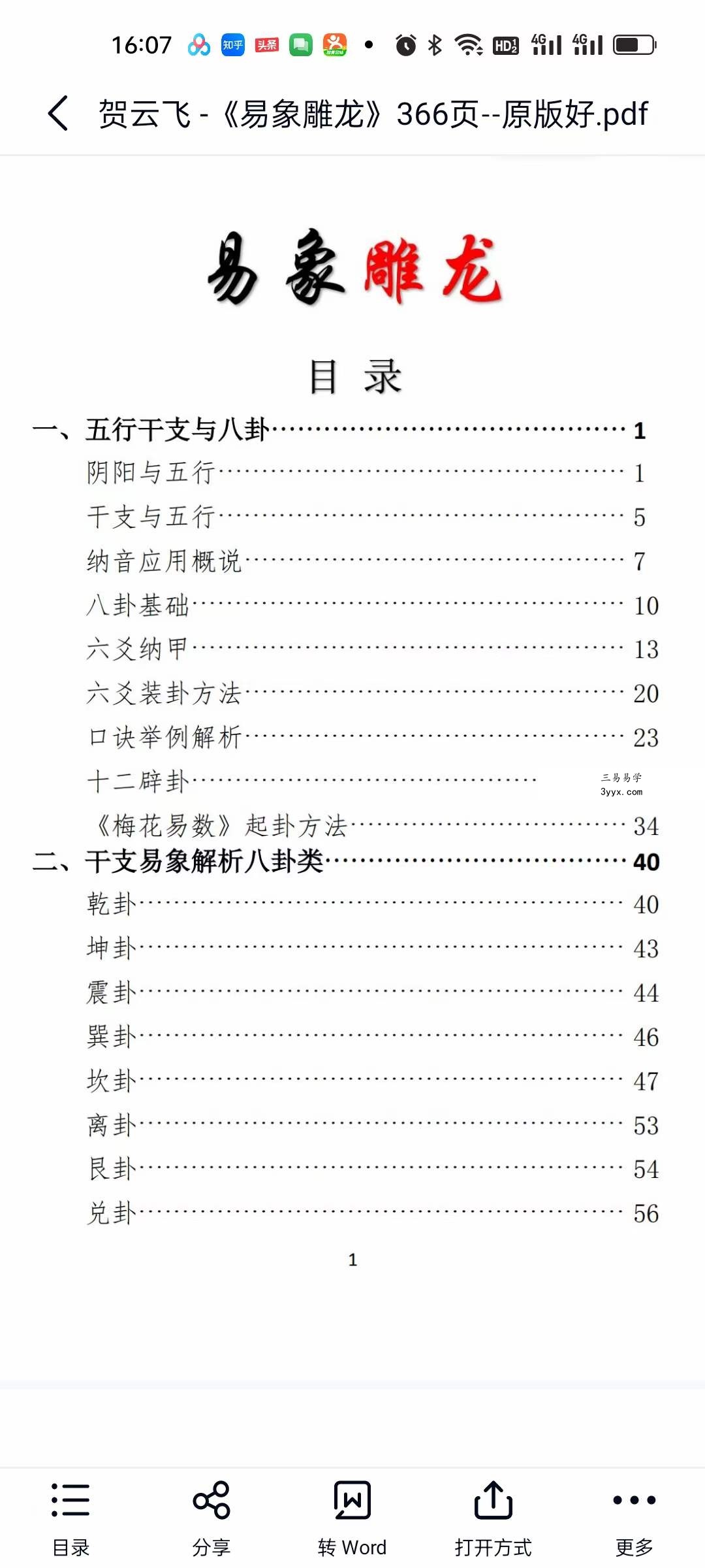 贺云飞《易象雕龙》366页 资料图片