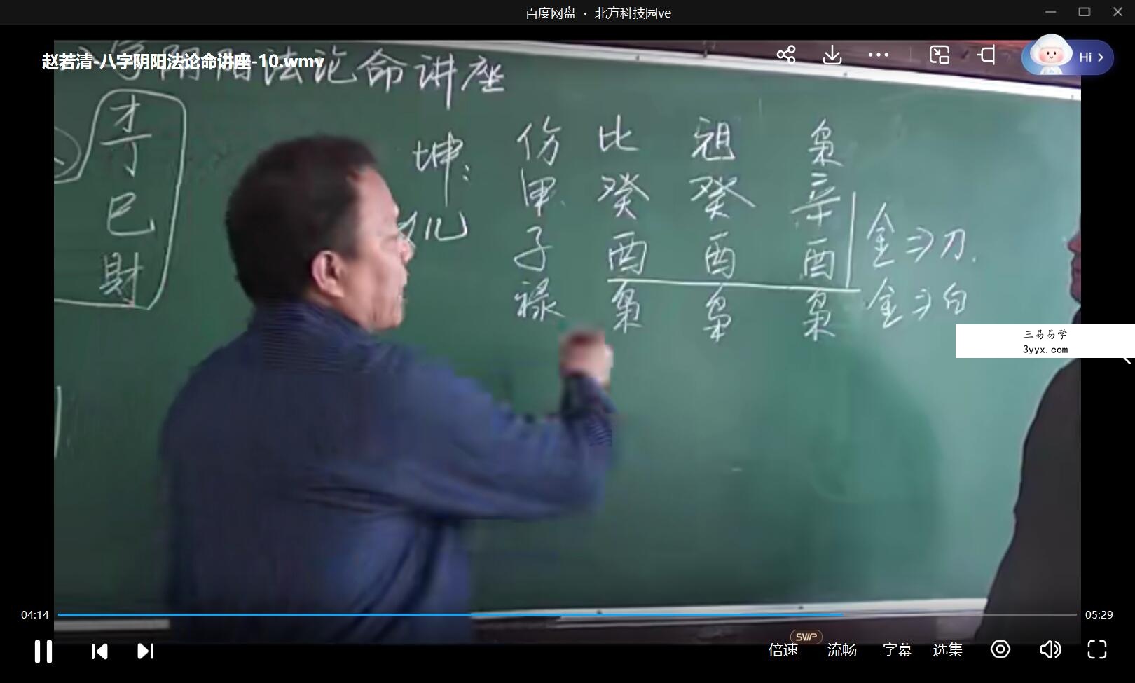 赵若清 八字阴阳法论命讲座视频15集 资料图片