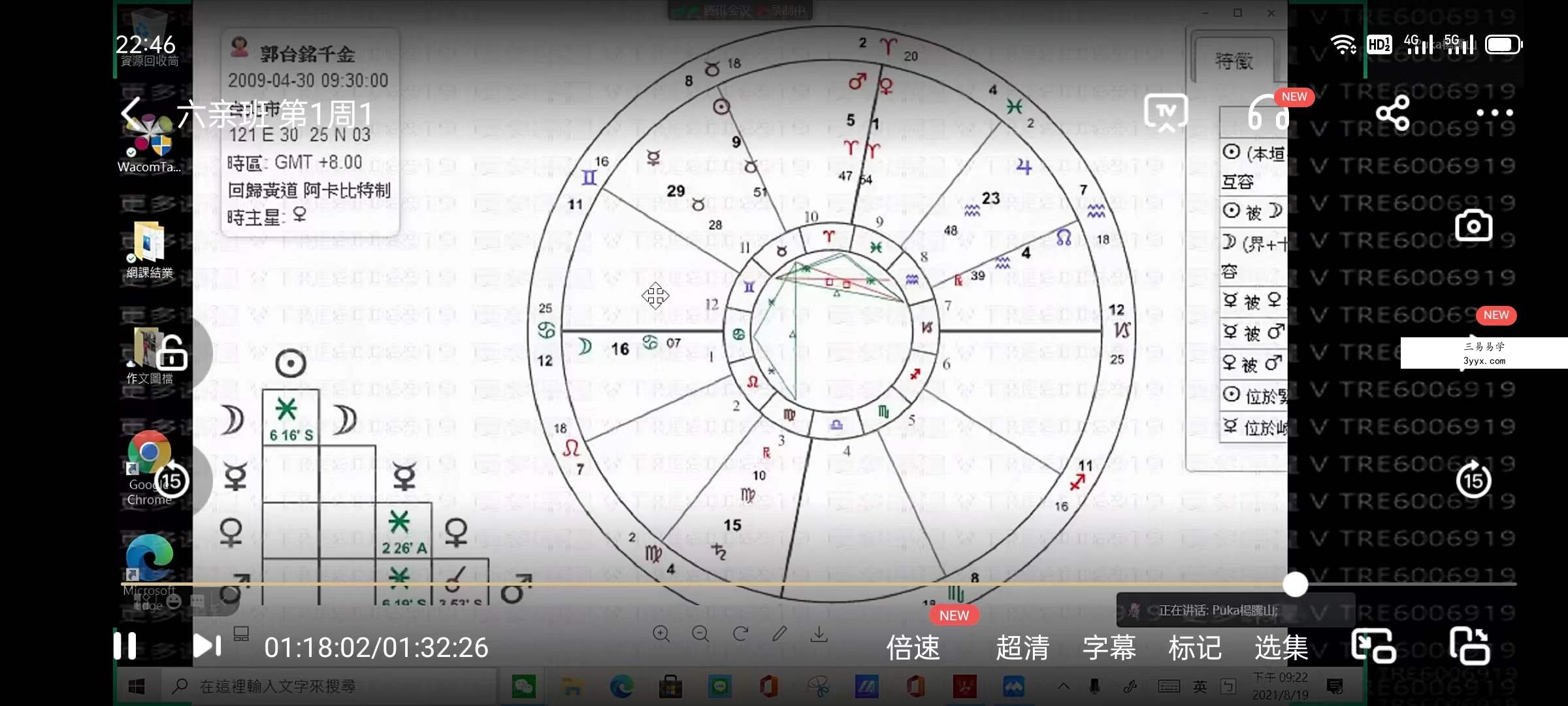 杨国正2021年最新课程古典及现代占星择日班教学课程 夸克网盘下载 资料图片