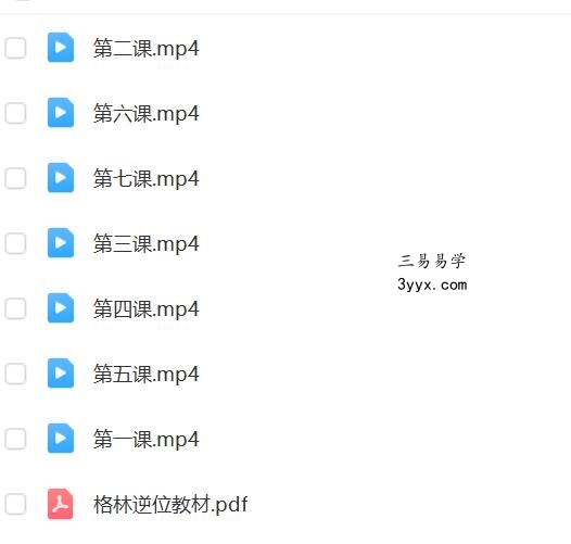 灰灰虫先森逆位视频7集+教材pdf 资料图片
